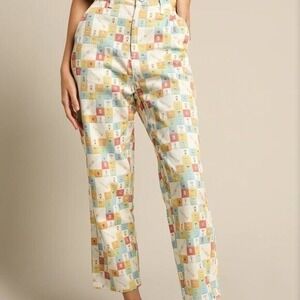 Cools Club California Pants Cocktail Hour High Waisted Straight Leg Jeans Size 6